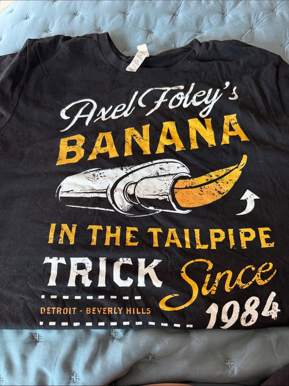 Beverly Hills Cop Foley T-Shirt with Yellow & White Print